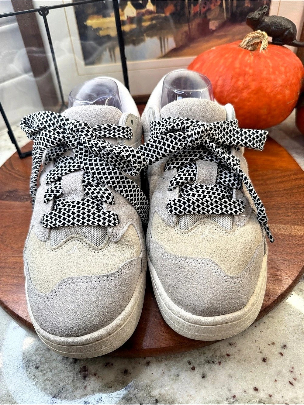 Jordan Stadium 90 "White Neutral Grey" Sneakers Gray & White